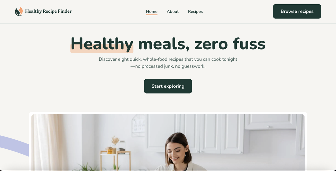 Recipe Finder Project Image